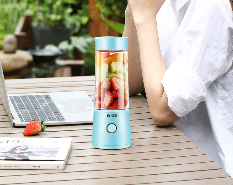 meling/美菱 便携式榨汁机家用水果小型充电迷你炸果汁机电动学生榨汁