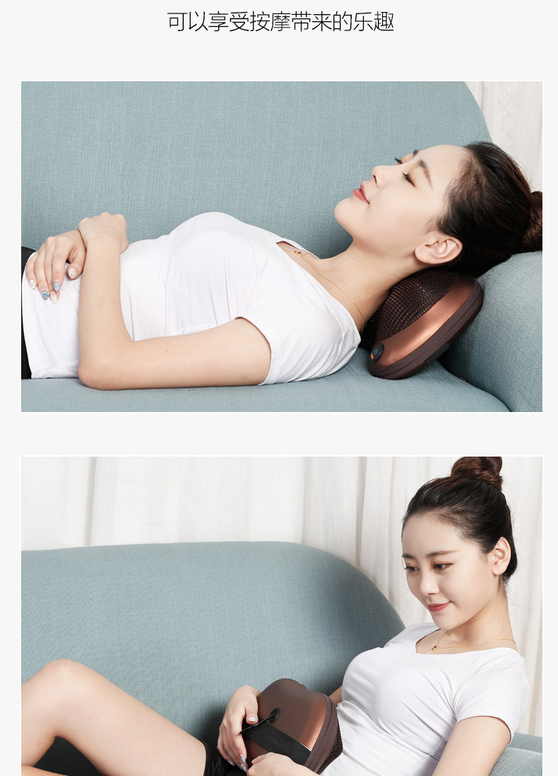 luyao璐瑶按摩枕颈椎按摩器腰部肩背部电动多功能家用按摩靠垫q200