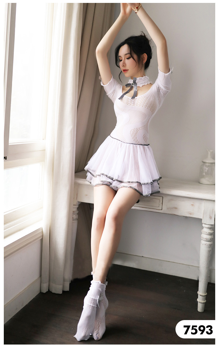 霏慕 情趣内衣骚性感制服超骚诱惑激情套装衣服开档透明连体丝袜女